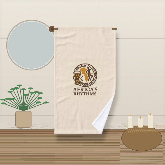 Serviette africaine à motif de tambour (Créateur téléchargé)