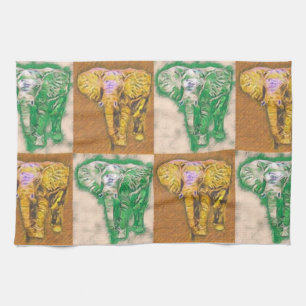 Serviette africaine éléphante