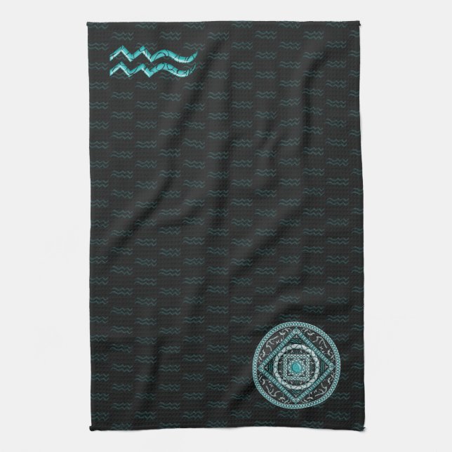 Serviette Aquarius Mandala (Vertical)