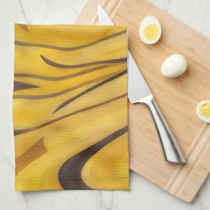 Serviette artistique Liquid Gold avec Accents Moch