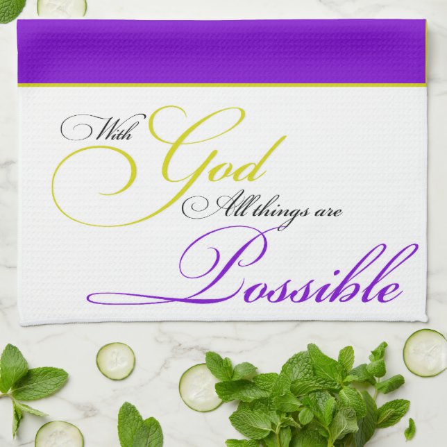 Serviette avec Dieu (Plié)