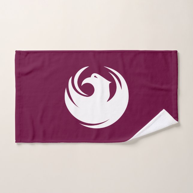 Serviette avec le drapeau de la ville de Phoenix (Serviette à main)