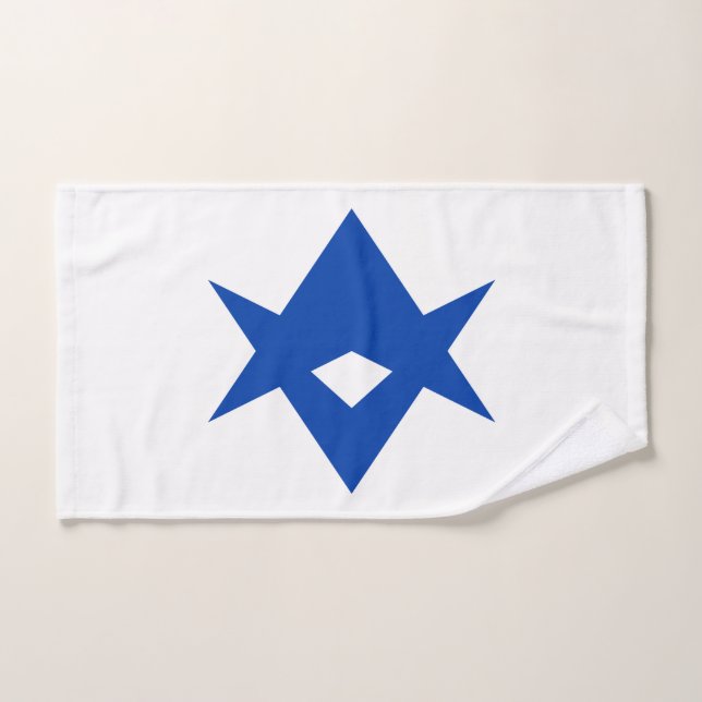 Serviette avec le drapeau de la ville de Toyota, J (Serviette à main)