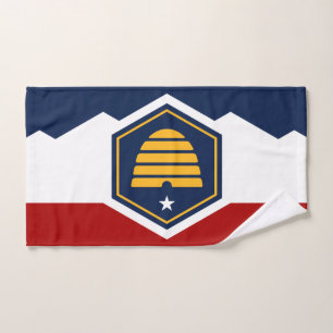 Serviette avec le drapeau de l'Utah, États-Unis