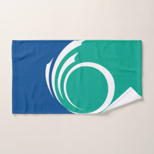 Serviette avec le drapeau d'Ottawa, Canada