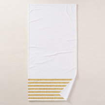 Serviette Baignoire en Doré