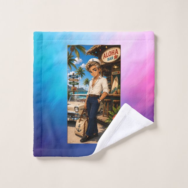 Serviette Bain Rockachibi Bruce Aurore (Gant de toilette)