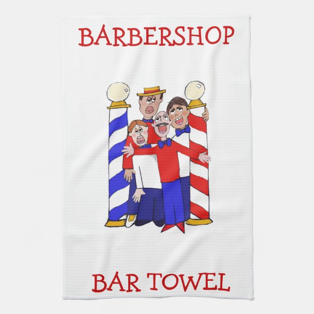 Serviette Barbershop Bar (Vertical)