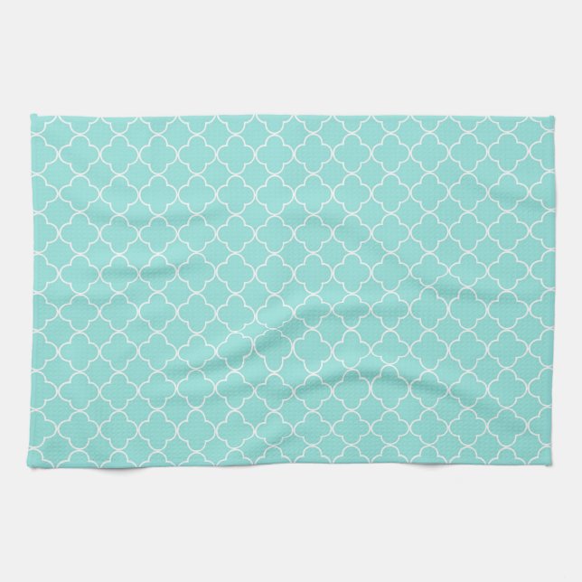 Serviette blanche de tissu de cuisine de (Horizontal)