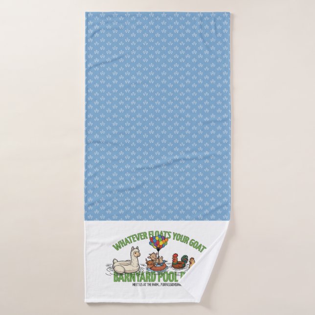 Serviette Bleue Goutte de Rosée Tout ce qui Flotte (Serviette de bain)