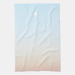 Serviette bleue rose