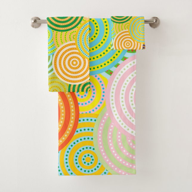 Serviette Cercle-Cercles (En situation)
