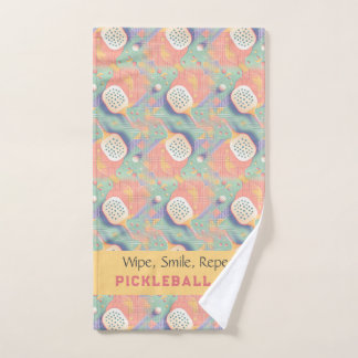 Serviette Charme Pastel de Terrain de Pickleball