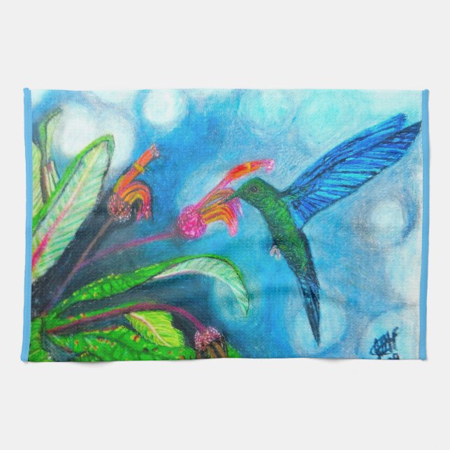 Serviette COLÉOPTÈRE SAPHIR BLEU (Horizontal)