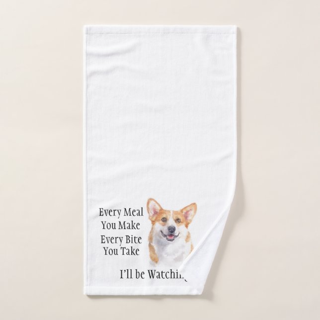 Serviette Corgi Dish (Serviette à main)