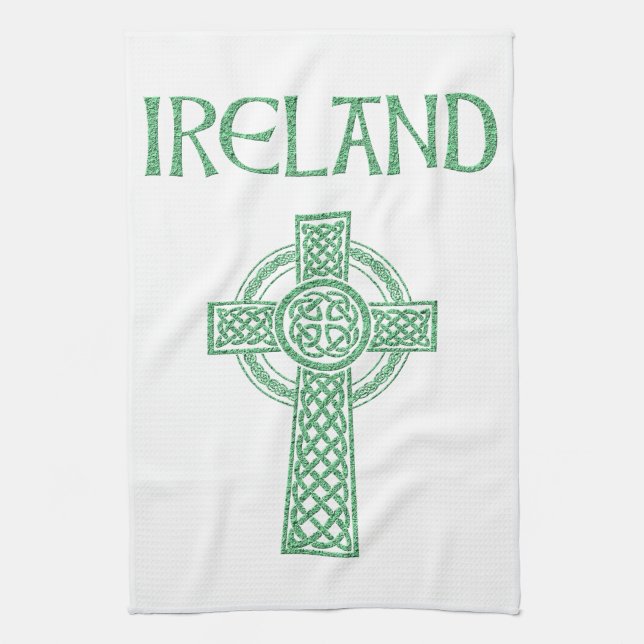 Serviette Croix Celtique d'Irlande (Vertical)