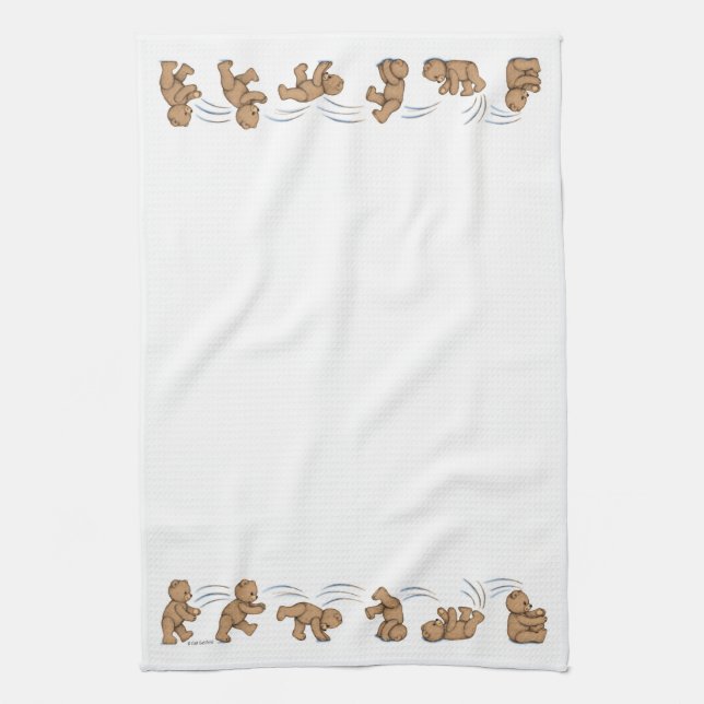 Serviette croulante de nounours (Vertical)