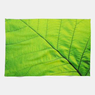 Serviette Cuisine Feuille Verte