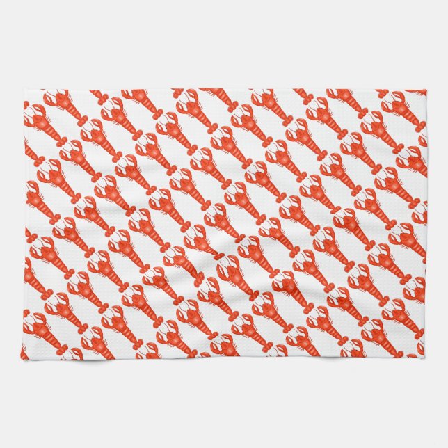 Serviette cuisine homard (Horizontal)
