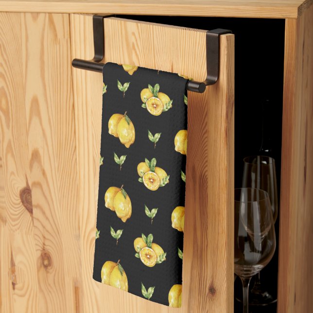 SERVIETTE CUISINE JUICY LEMONS (Pliage en tiers)