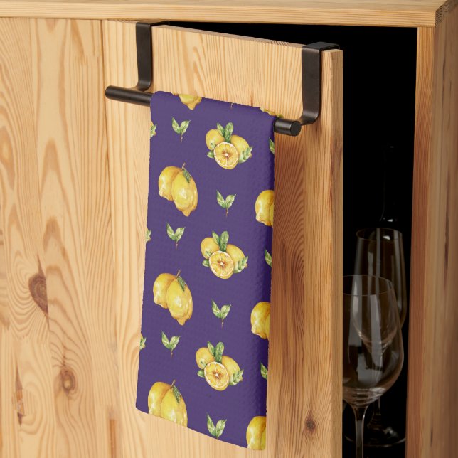 SERVIETTE CUISINE JUICY LEMONS (Pliage en tiers)