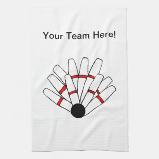 Serviette customisée de bowling de Candlepin