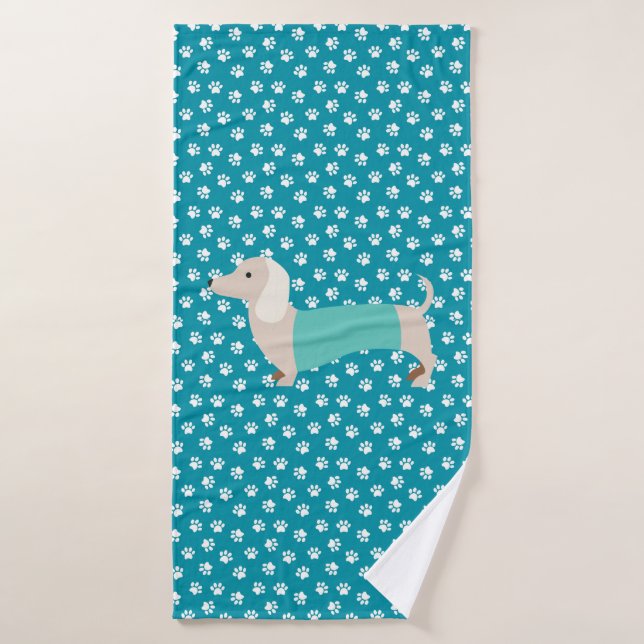 Serviette Dachshund (Serviette de bain)