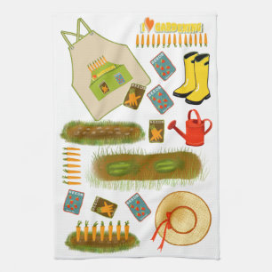 Serviette d'amour jardinage