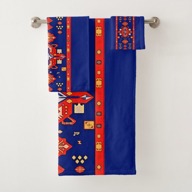 Serviette d'art populaire arménien (En situation)