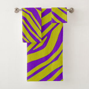 Serviette de bain 3 pièces violet Chartreuse Exoti