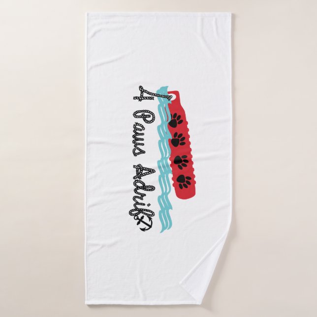 Serviette de bain à 4 pattes à la dérive (Serviette de bain)