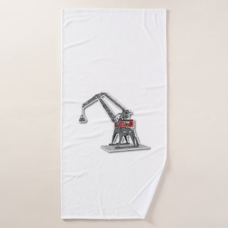 Serviette de bain à conception de grue