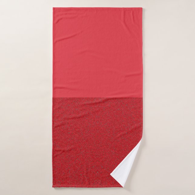 Serviette De Bain À Deux Tons Personnalisée (Serviette de bain)