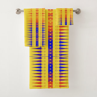 Serviette de bain à motif géométrique Afrocentriqu