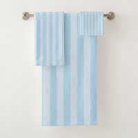 Serviette de bain à rayures bleues