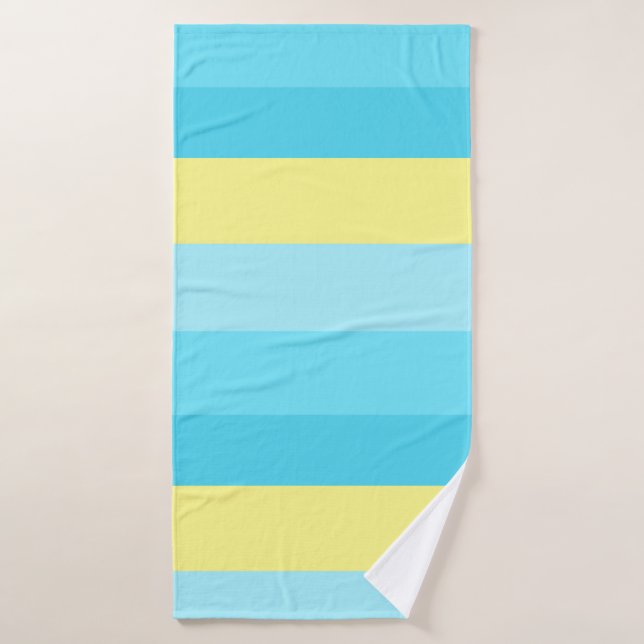 Serviette de bain à rayures de couleur mixte - Sof (Serviette de bain)