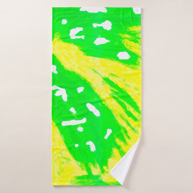 Serviette de bain à sensations joyeuses (Serviette de bain)