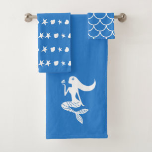 Serviette de bain à thème Sirène