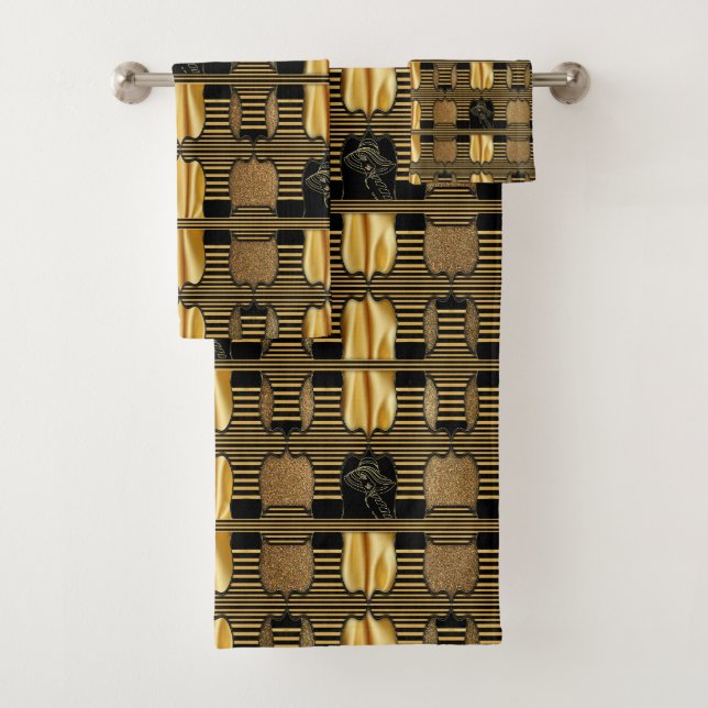 Serviette de bain Art Déco Années Folles (En situation)