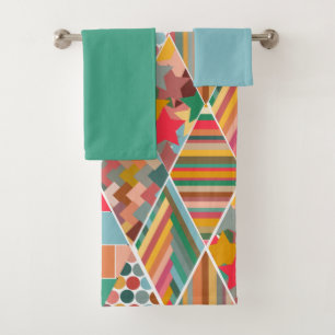 Serviette de bain Boho Crazy Quilt