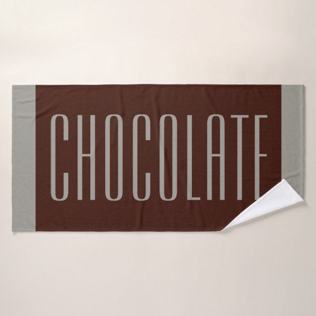 Serviette de bain Cadeau Barre de chocolat (Serviette de bain)