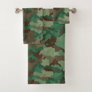 serviette de bain camouflage militaire