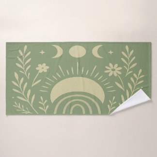 Serviette de bain céleste vert sauge