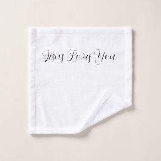 Serviette de bain chrétienne Jésus vous aime