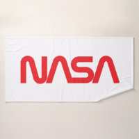 Serviette de bain Circa Iconique NASA (blanc roque