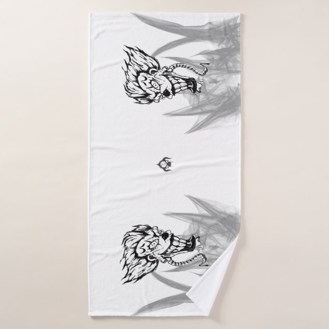 Serviette de bain clown malin (Serviette de bain)
