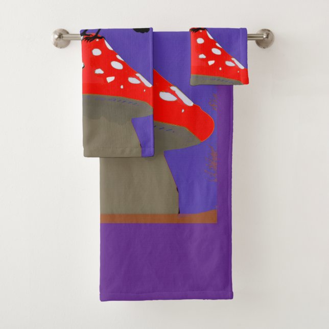 Serviette de Bain Corbeau Mystique Style Gothique (En situation)