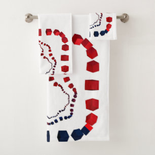 Serviette De Bain Cube À Trois Voies