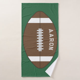 Serviette de bain de football personnalisée