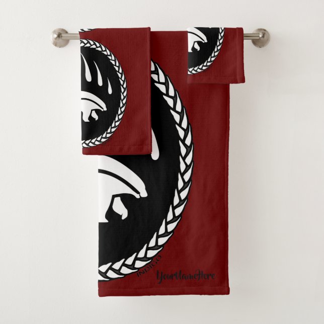 Serviette De Bain De L'Ours Ensemble Personnalisé  (En situation)